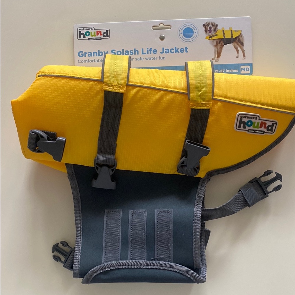 Outward Hound Yellow Dog Life Jacket